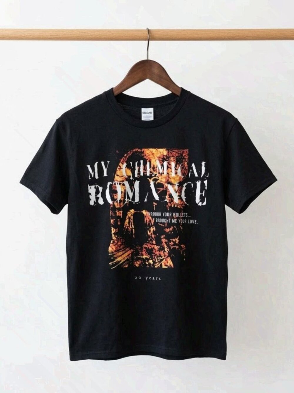 My Chemical Romance 20 Years Bullets Black T-Shirt Reprint